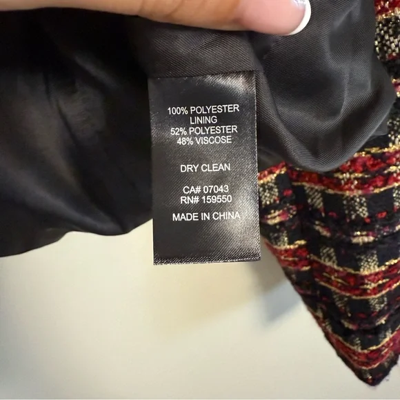 HOUSE OF HARLOW 1960 CROPPED TWEED JACKET - Picture 6 of 7